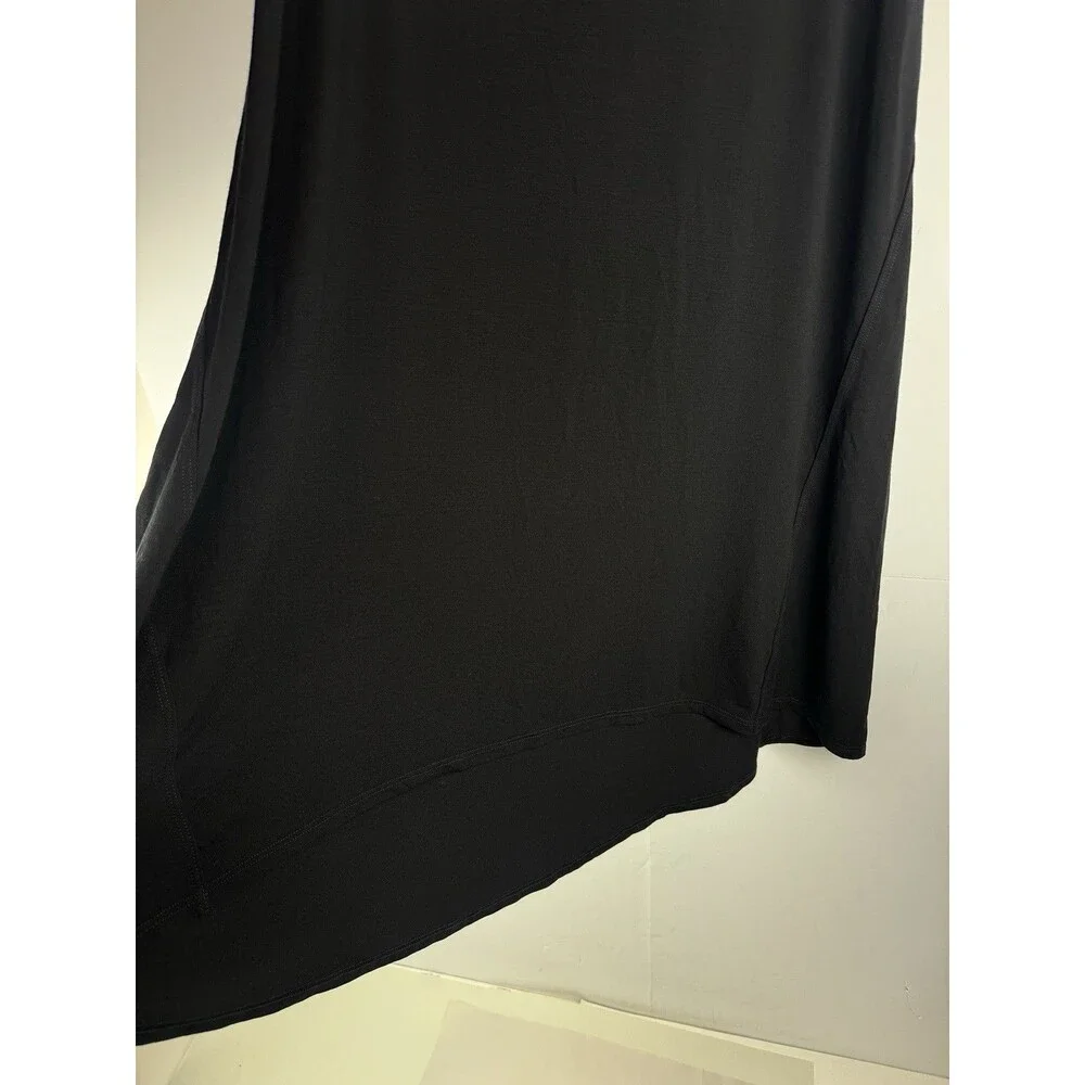 Eileen Fisher Viscose Jersey Black Skirt Size: Medium Petite NWT - Picture 2 of 8